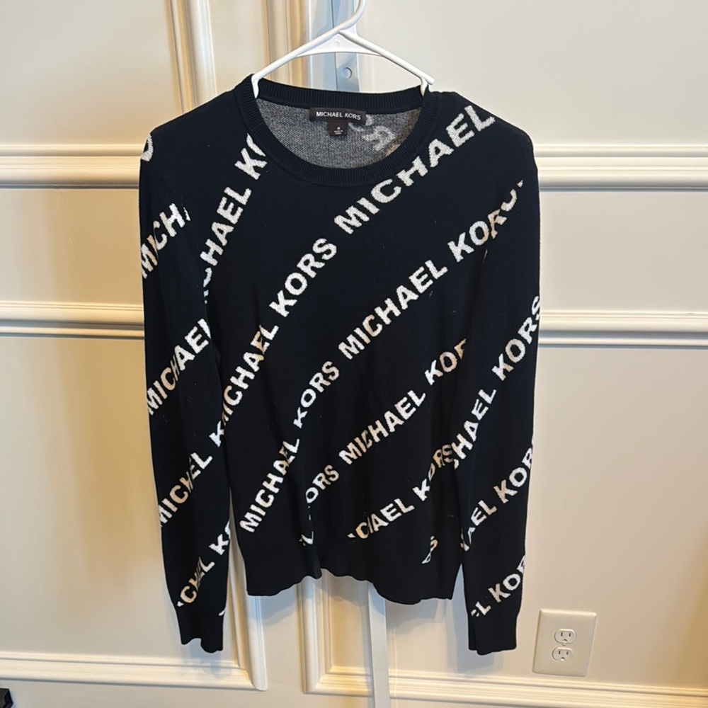 Michael Kors Black Logo Sweater for Men